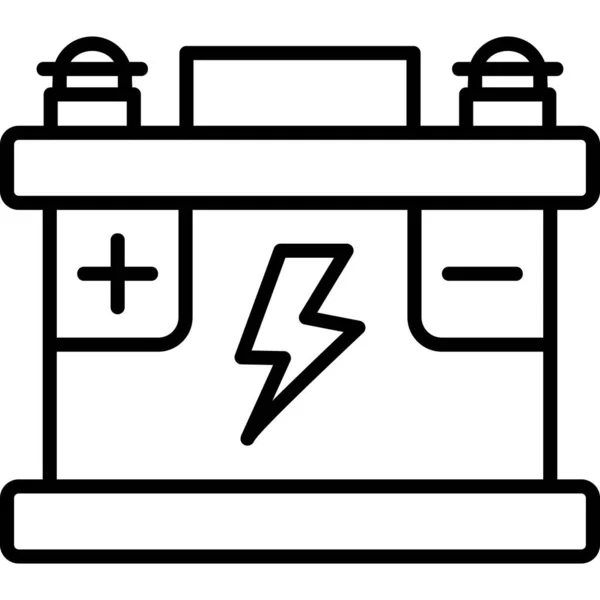 Electricidad Icono Web Diseño Simple — Vector de stock