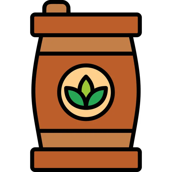 Barrel Moderne Symbol Vektor Illustration — Stockvektor