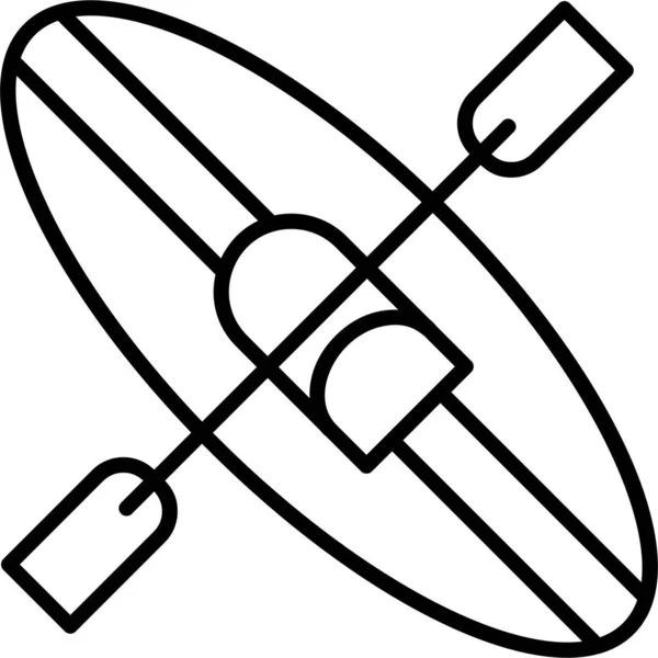 Kajak Ikona Moderní Design Ilustrace — Stockový vektor