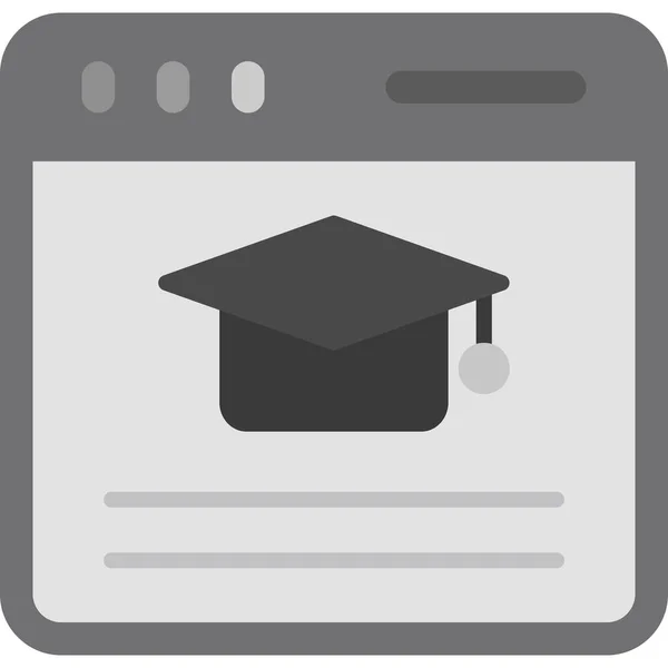 Educación Icono Web Diseño Simple — Archivo Imágenes Vectoriales