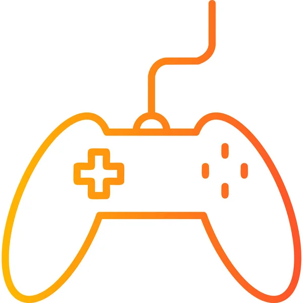 Controller Graphic Illustration Video Game Entertainment — Stock Vector