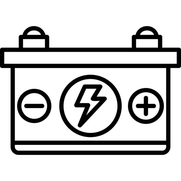 Voiture Voiture Batterie Changement Puissance — Image vectorielle