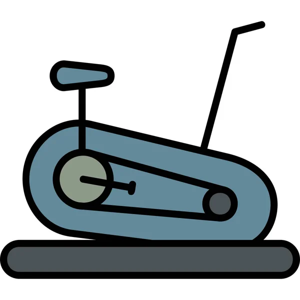 Stationary Bike Web Icon Illustration — Stock Vector