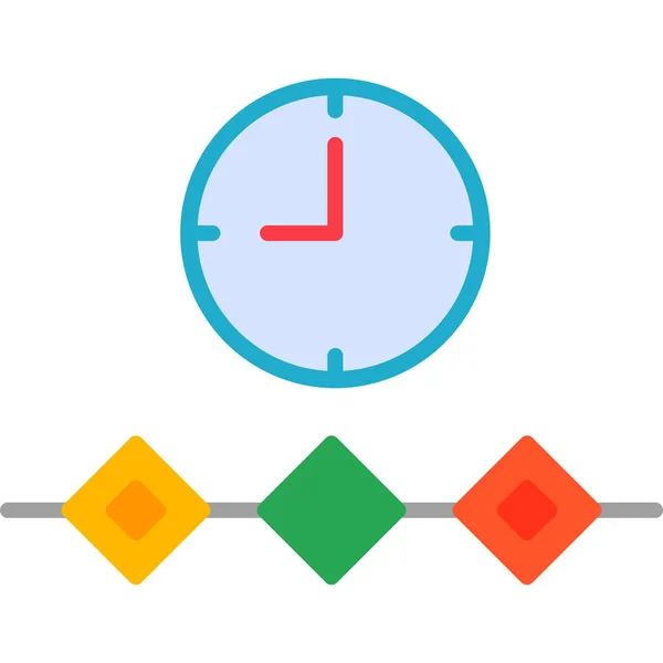 Timeline Modern Icon Vector Illustration — 스톡 벡터