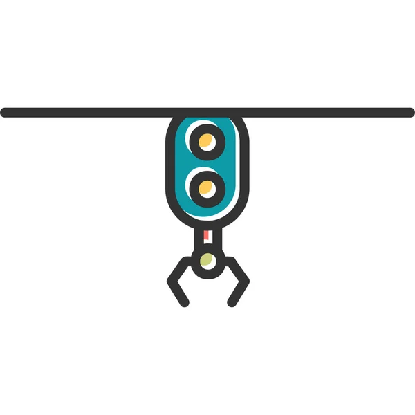 Robotic Arm Modern Vector Icon Illustration — Stockvektor