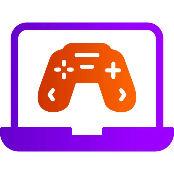 Online Game Icon Vector Illustration — Stock Vector