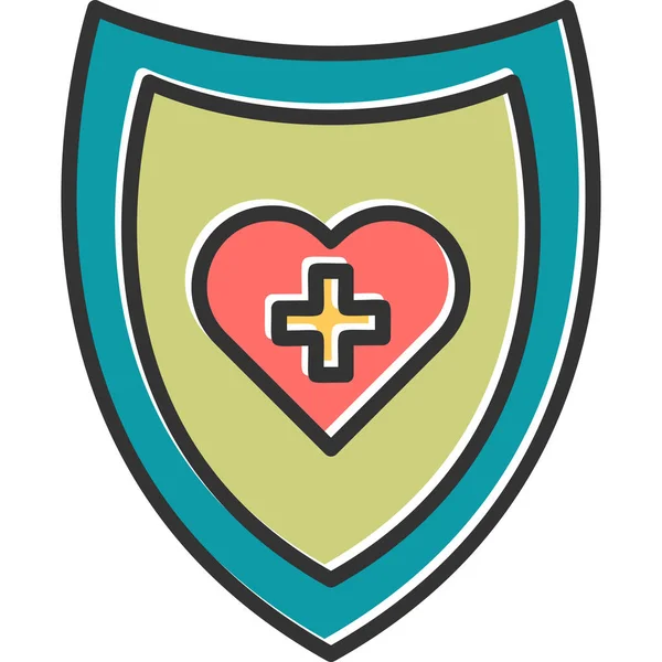 Ikona Internetowej Opieki Zdrowotnej Prosta Ilustracja — Wektor stockowy