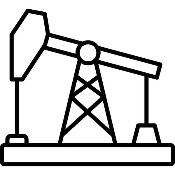 Oil Pump Modern Icon Vector Illustration — Stock Vector