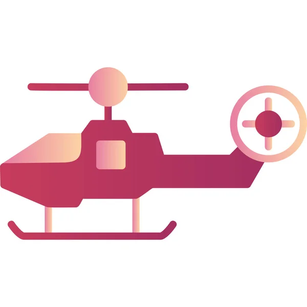 Hubschrauber Web Symbol Einfache Illustration — Stockvektor
