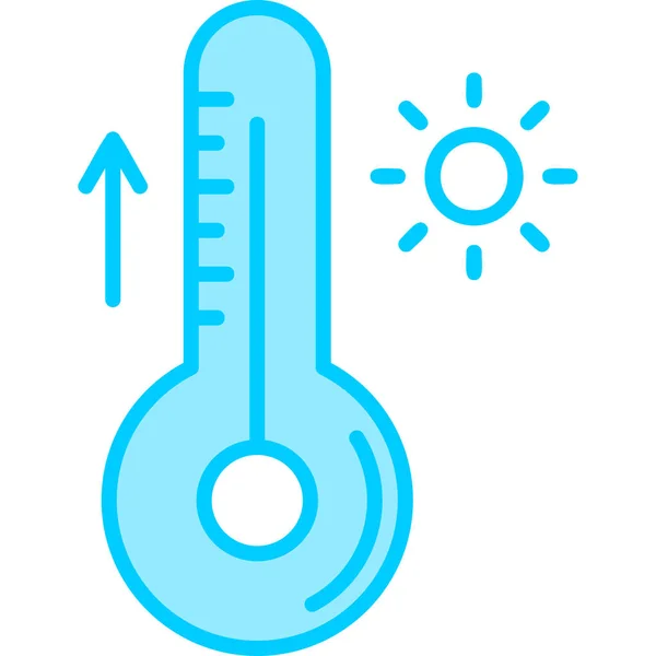 温度计图标矢量插图 — 图库矢量图片