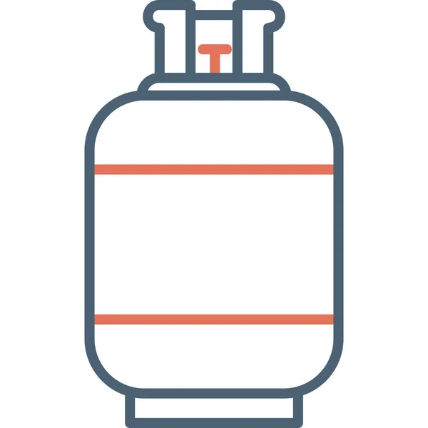 Vector Illustration Gas Cylinder — Stock Vector