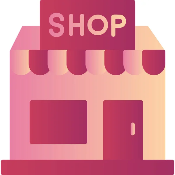 Shop Web Icon Einfache Illustration — Stockvektor