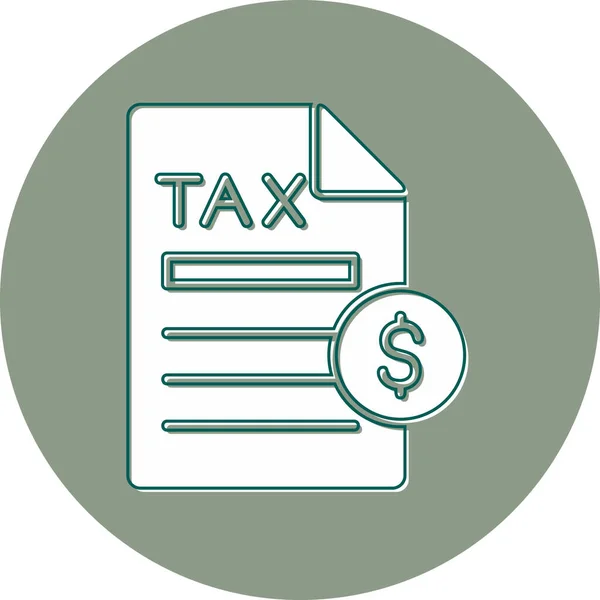 Απεικόνιση Διανύσματος Εικονιδίου Πληρωμής Φόρου — Διανυσματικό Αρχείο