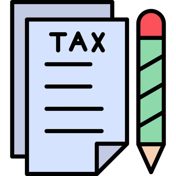 Tax Icon Vector Illustration — Stock Vector