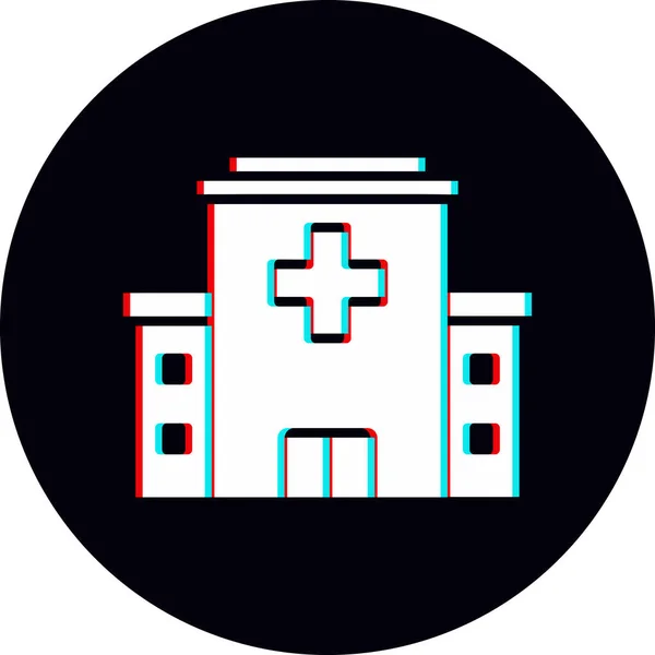 Hospital Web Icon Simple Design — Stock Vector