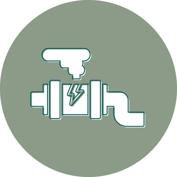 Gas Leak Icon Vector Illustration — Stock Vector
