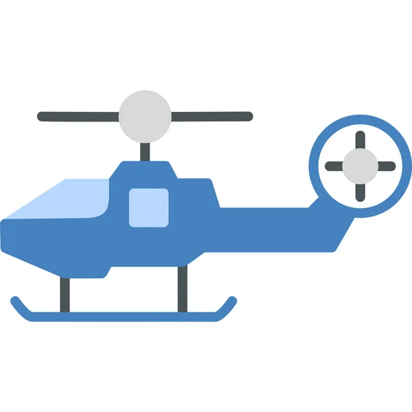 Ελικόπτερο Web Εικονίδιο Απλή Απεικόνιση — Διανυσματικό Αρχείο