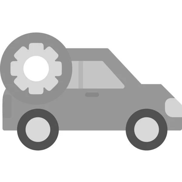 Coche Ajuste Icono Moderno Vector Ilustración — Archivo Imágenes Vectoriales