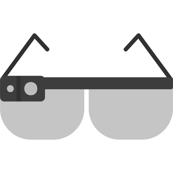 Slimme Bril Illustratie Vector Witte Achtergrond — Stockvector