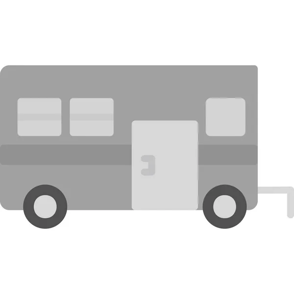 Camper Van Icon Modern Design Illustration — Stock Vector