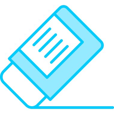 Silgi. Web simgesi vektör illüstrasyonu