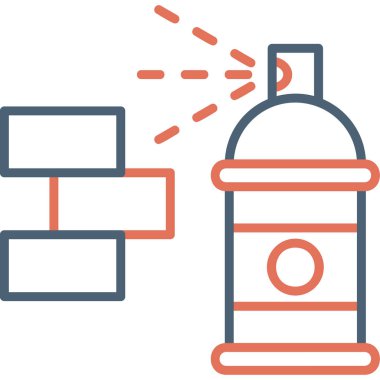 Graffiti modern simge, vektör illüstrasyonu