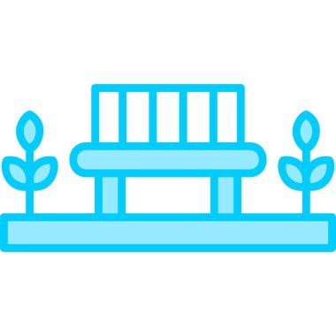 Yedek kulübesi Web simgesi basit illüstrasyon