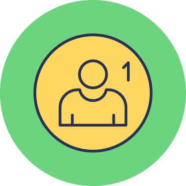 Takip Ağı simgesi basit illüstrasyon