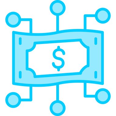 para işareti vektörü düz simge minimumu çizgi pictogram