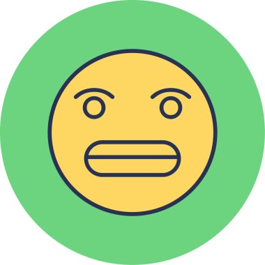 Üzgün bir yüzün vektör çizimi