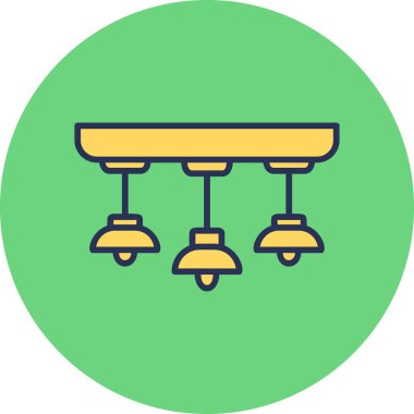 Lamba simgesi vektör illüstrasyonu asılıyor