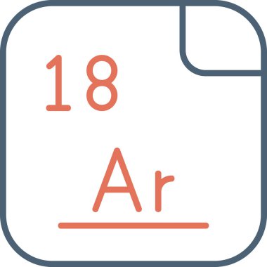 Argon modern simge vektör illüstrasyonu