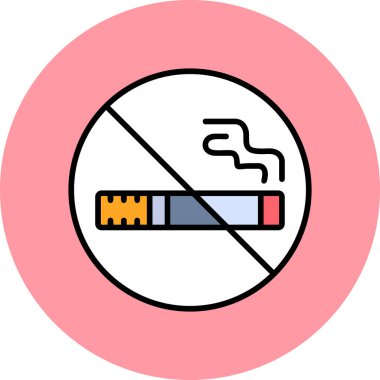 No smoking modern vector icon illustration
