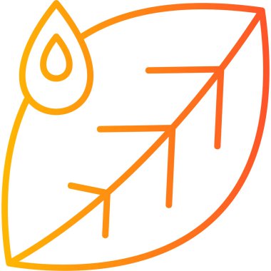 Yaprak. Web simgesi basit illüstrasyon 