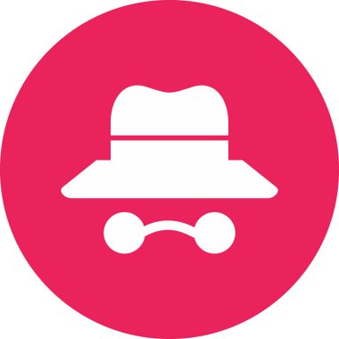 Modern Incognito simgesinin vektör çizimi
