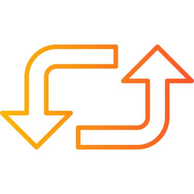 Modern simge, vektör illüstrasyonunu döndür