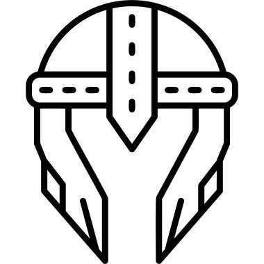 Miğfer. Web simgesi basit illüstrasyon 