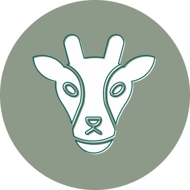 Bir zürafanın vektör çizimi