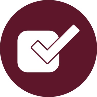 İşaretli simge, modern tasarım illüstrasyonu