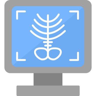 Monitör. Web simgesi basit illüstrasyon