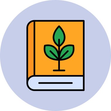 Kitap simgesi, modern tasarım illüstrasyonu