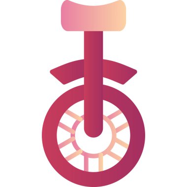 Tek tekerli ağ simgesi basit illüstrasyon