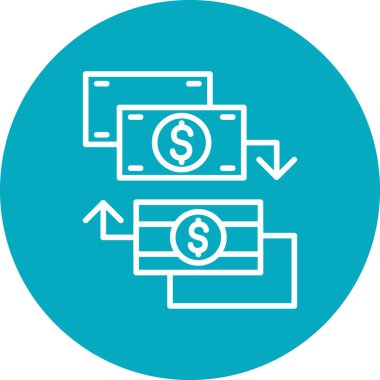 para işareti vektörü düz simge minimumu çizgi pictogram