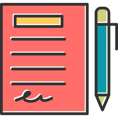 Planlayıcı web simgesi basit illüstrasyon