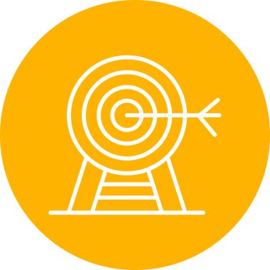 hedef simge vektör illüstrasyonu