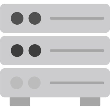 Sunucu. Web simgesi basit illüstrasyon