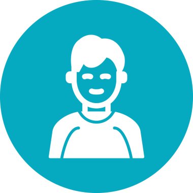 internet user, graphic man logo, simple icon for web page 