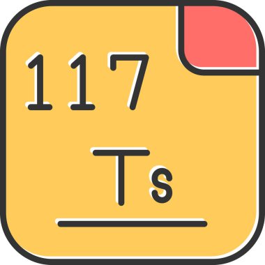 Tennessine icon modern vector illustration