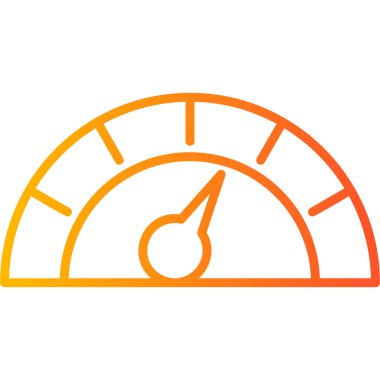 güç metre vektör simgesi 