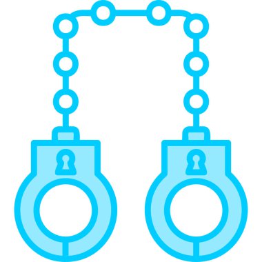 kelepçe ikon vektör illüstrasyonu